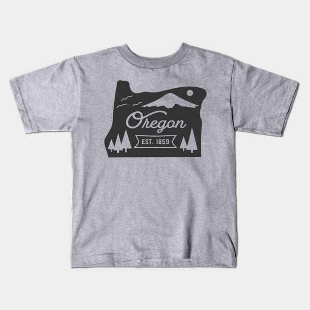 State of Oregon Graphic Tee Kids T-Shirt by MN Favorites